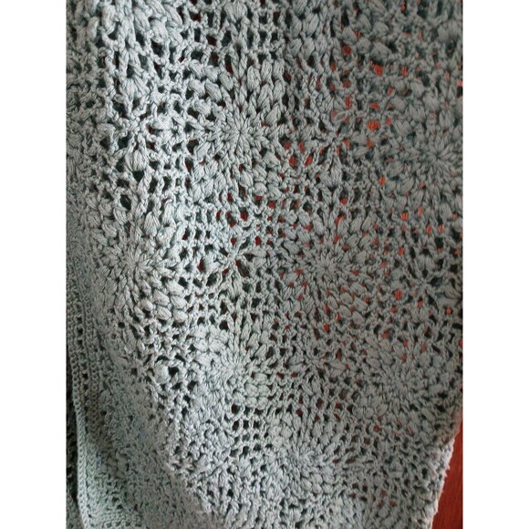 Jones Of New York Sleeveless Crochet-Knit Cardigan Sweater Turquoise W-2x [$109) - Picture 6 of 16